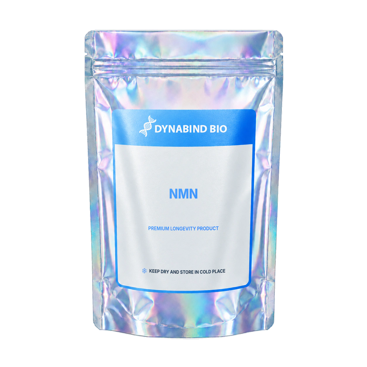 NMN supplement pouch for NAD+ metabolism, cellular energy and metabolic research by DynaBind Bio
